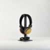 Vintage-Style Over-Ear Headphones with Real Wood Accents - 图片 2
